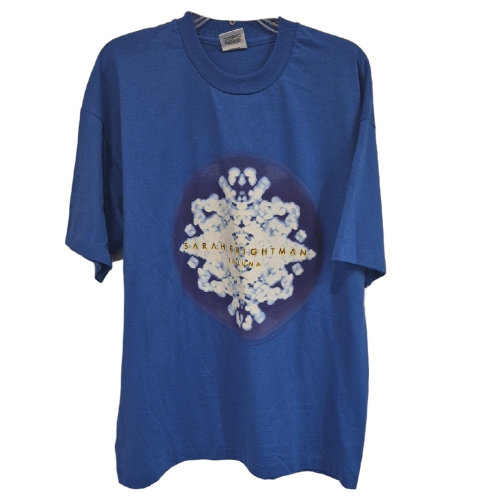 Sarah Brightman La Luna World Tour Blue T-shirt Y2K size XL